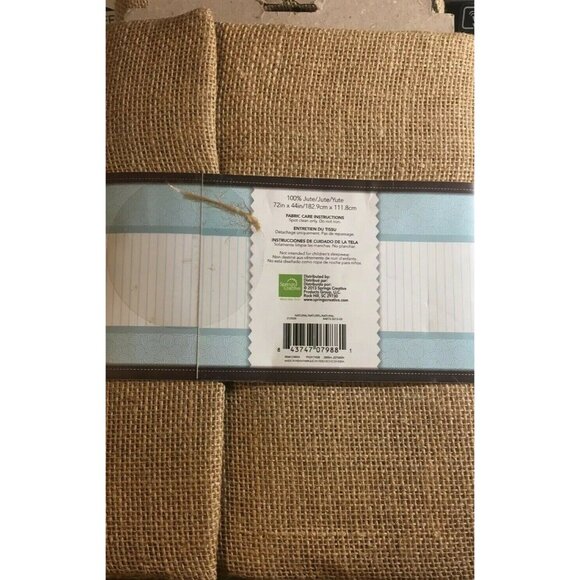 Crafty Cuts Burlap Fabric 1.5yds 1.37m 100% Jute 54in x 47in (137.2cm x 119.4cm) - Picture 2 of 3